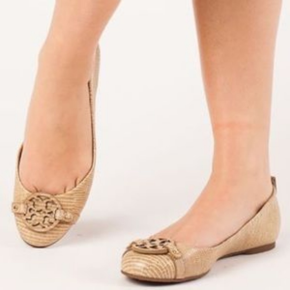Tory Burch Trench Tan Mini Miller Ballet Flat - 9